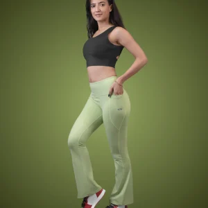 Nylon Women's Slim Fit Bootcut Active Leggings