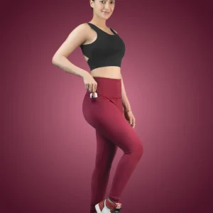 Nylon Women's Gym-to-Yoga High Waist Leggings