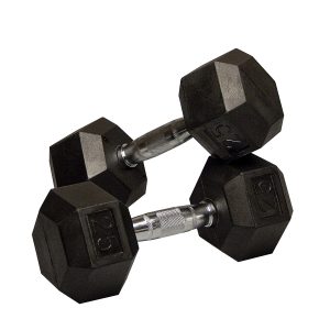 Dumbbells Plates W3141-3kg Rubber Head Dumbbells
